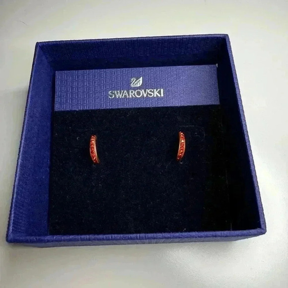 SWAROVSKI red and gold hoops! - Picture 4 of 6